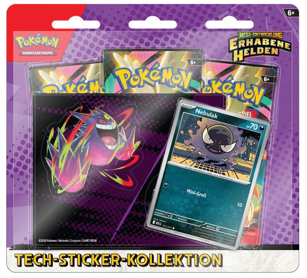 Pokemon Erhabene Helden Nebulak Tech Sticker Kollektion