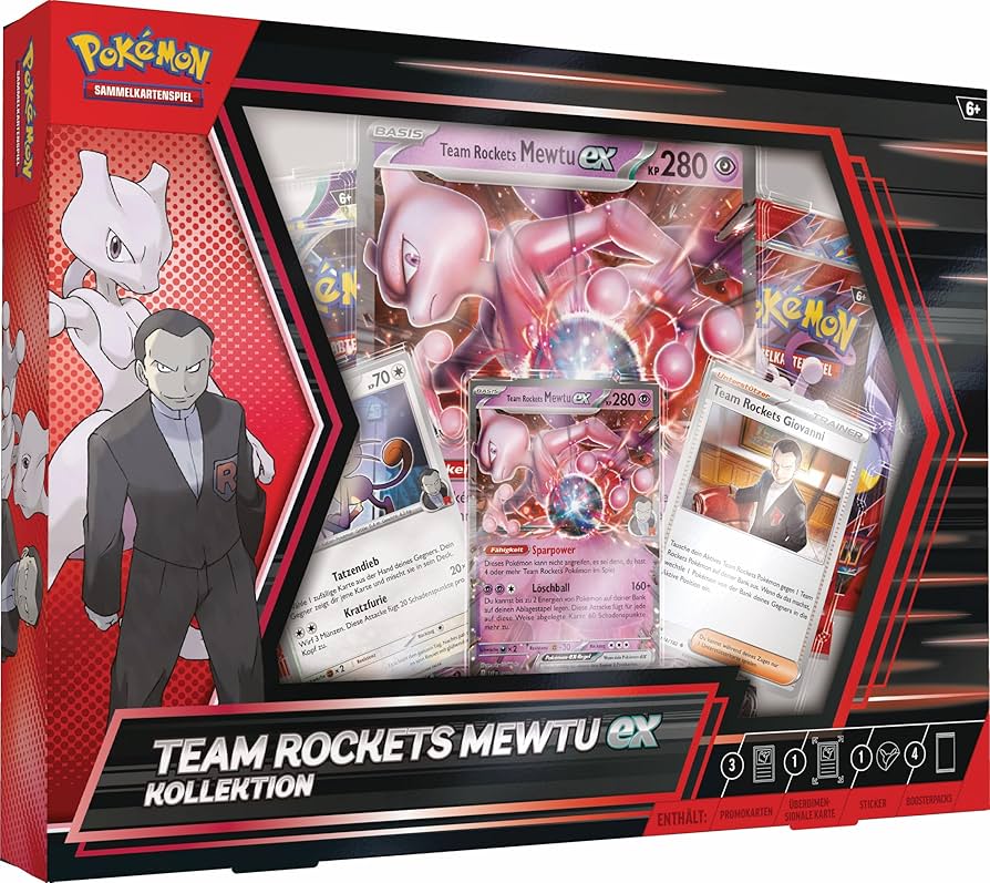 Pokemon Team Rockets Mewtu ex Kollektion