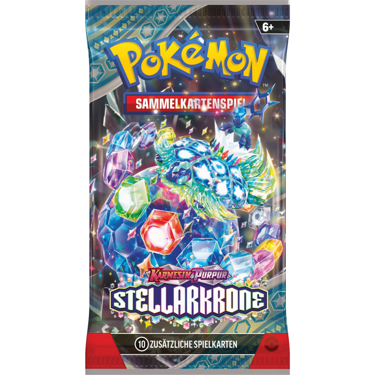 3x Pokémon Karmesin & Purpur Stellarkrone (DE)