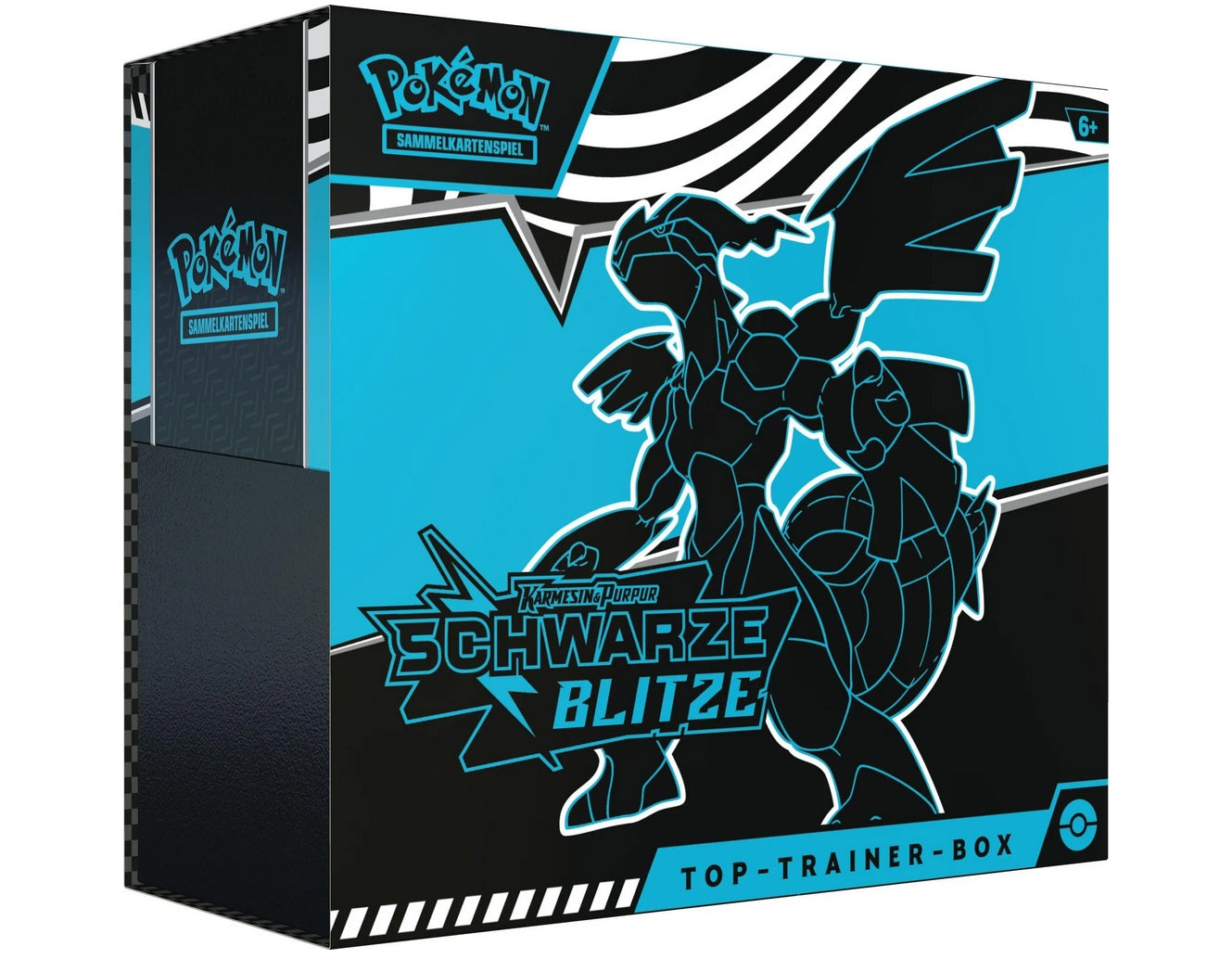 Pokémon Top-Trainer-Box Karmesin & Purpur – Schwarze Blitze