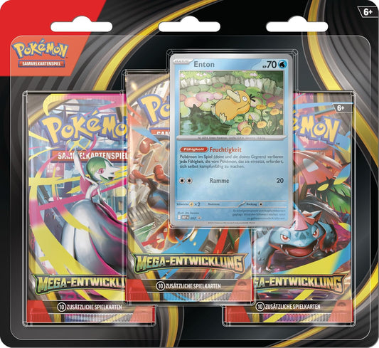 Pokemon Mega Entwicklung 3er Blister Enton
