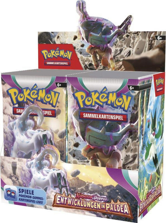 Pokemon Entwicklungen in Paldea Display -Sealed (DE)
