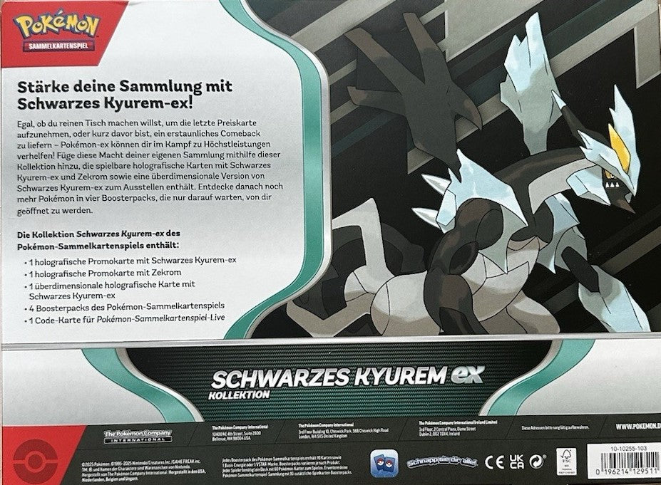 Pokemon Schwarzes Kyurem ex Kollektion