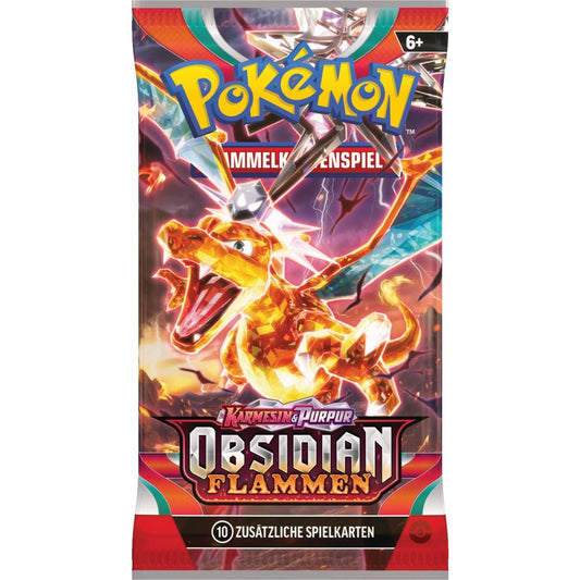 5x Pokémon Karmesin & Purpur Obsidianflammen Booster (DE)
