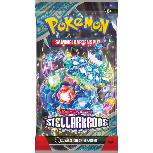 3x Pokémon Karmesin & Purpur Stellarkrone (DE)
