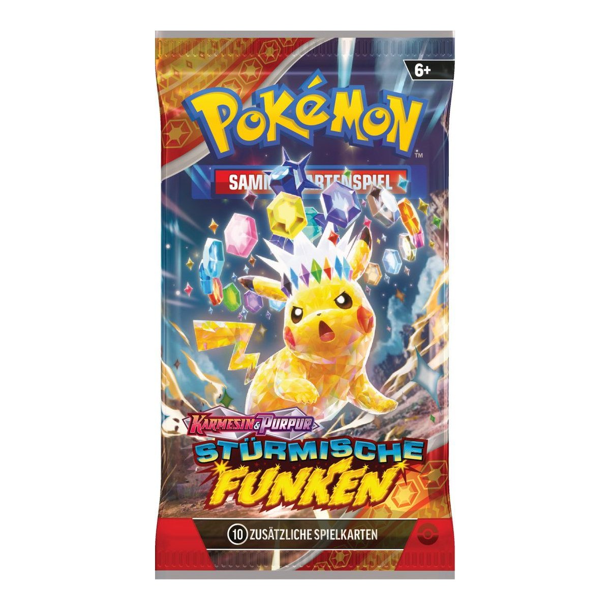 3x Pokémon Karmesin & Purpur Stürmische Funken (DE)
