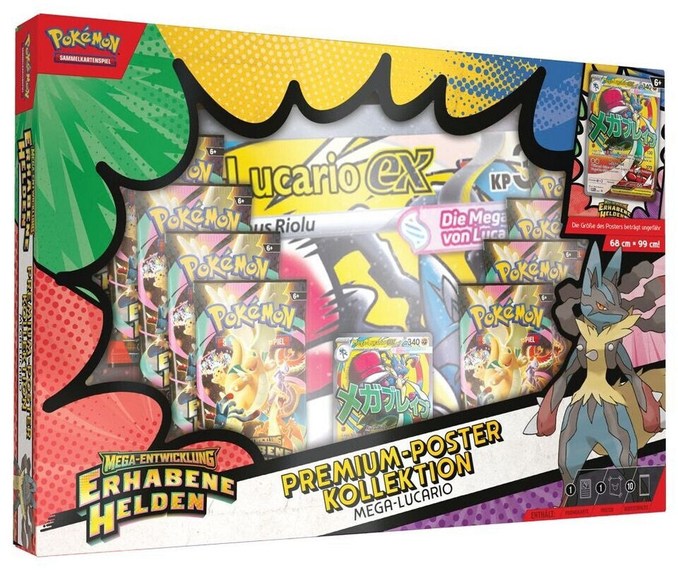 Pokémon Premium Poster Kollektion Erhabene Helden: Mega Lucario (DE)