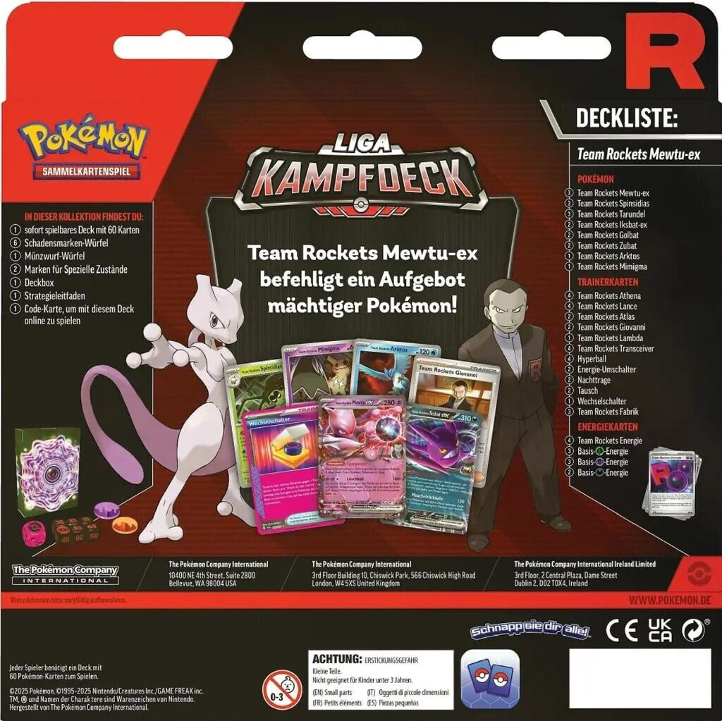 Pokemon Liga Kampfdeck Mewtu ex (DE)