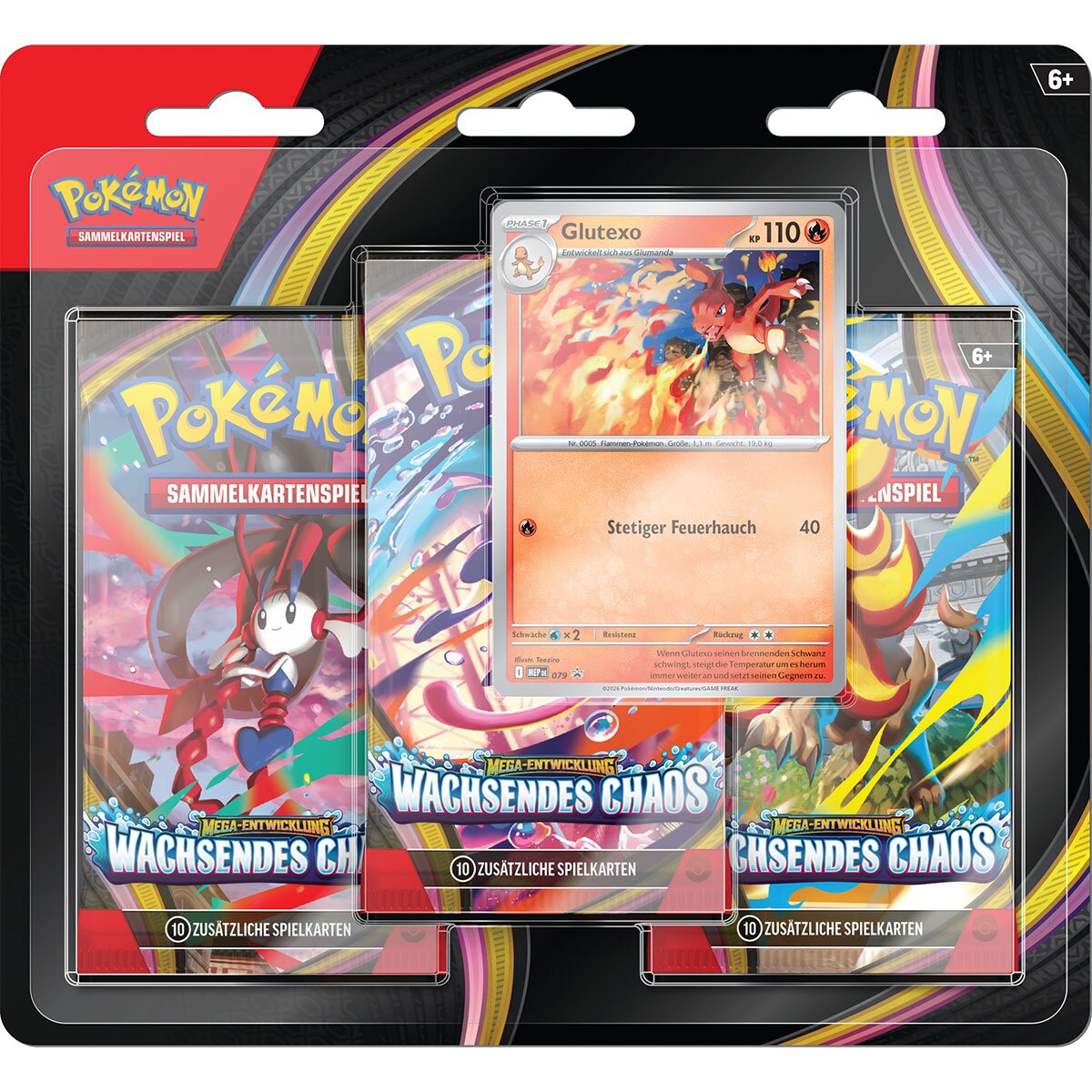 Pokemon Wachsendes Chaos 3er Blister (DE)