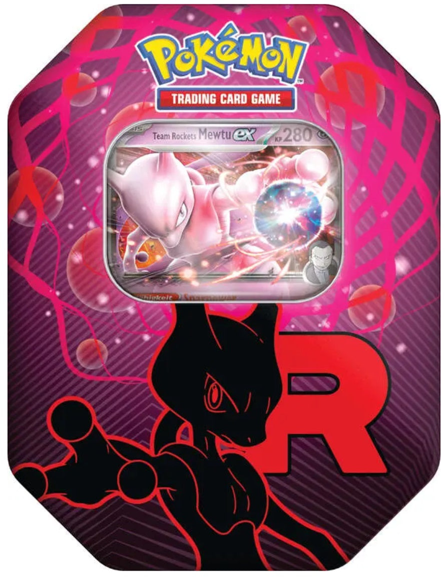 Pokemon Tin 123 Team Rockets Mewtu (DE)